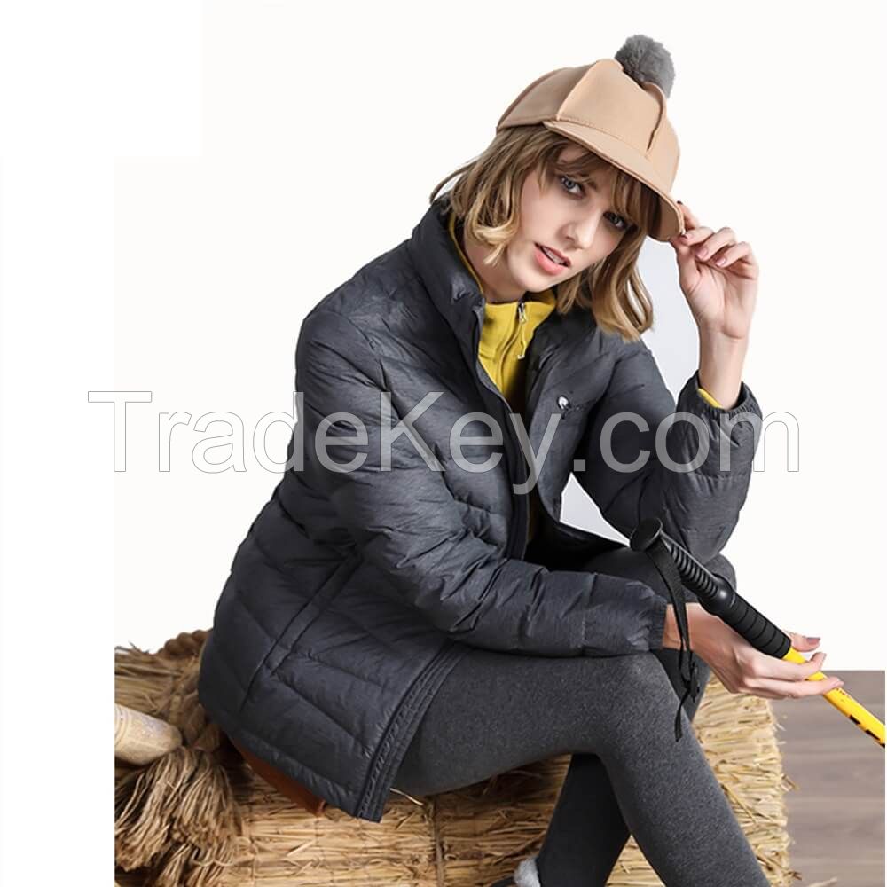Womens Nylon Puffer Jacket Ultralight Outer Wear Coat Winter Clothing