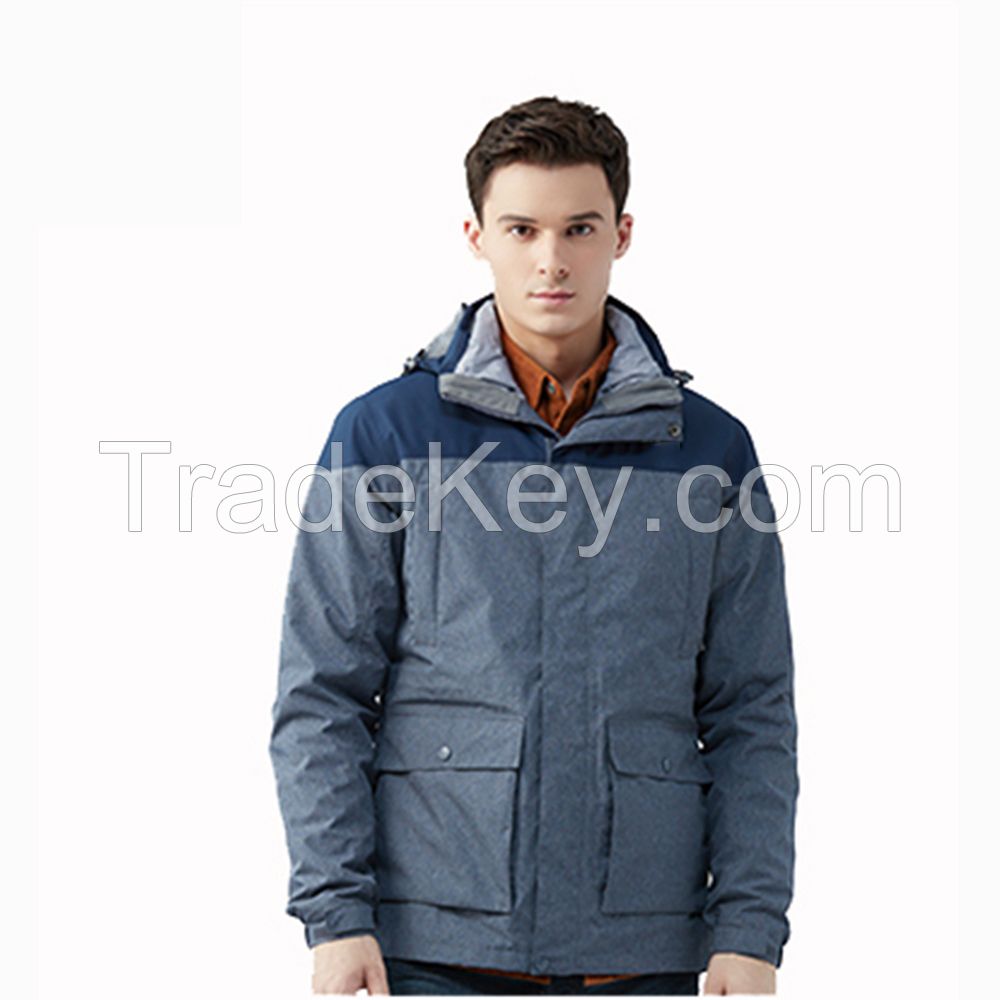 High Quality Heavy Duck Down Feather Jacket Mens Winter Fashion Outdoor Jacket