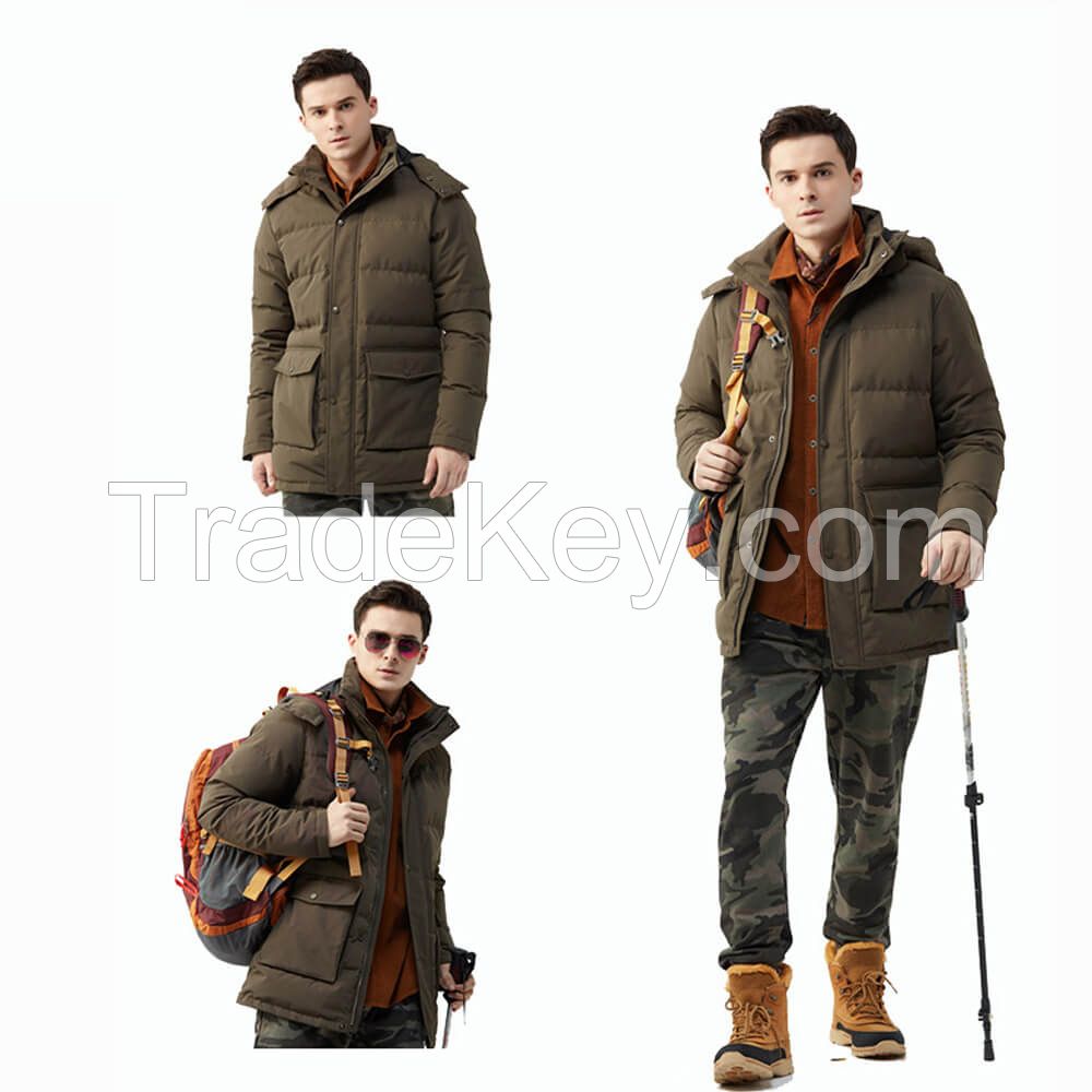 Newest Men Winter Windproof Clothing Outdoor Men Down Jacket 