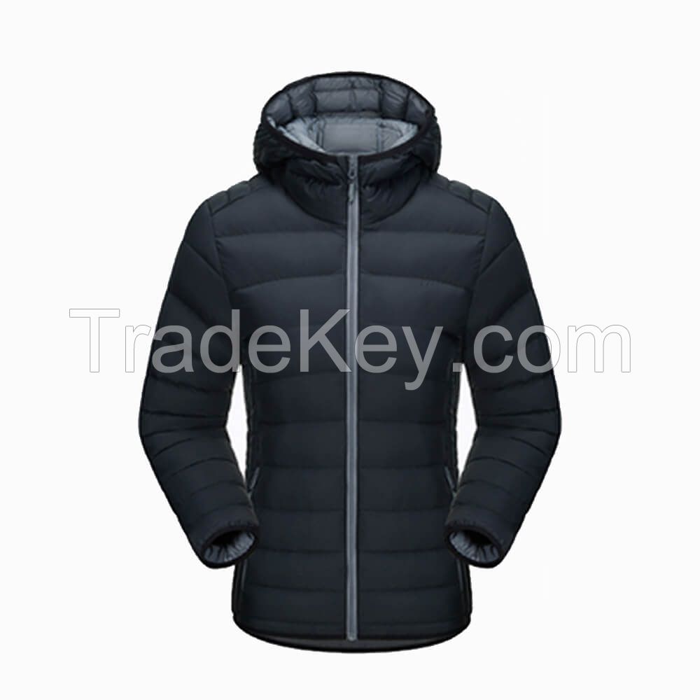 Men's Hooded Padded Jacket Quilted Coat Color Customized Jacket