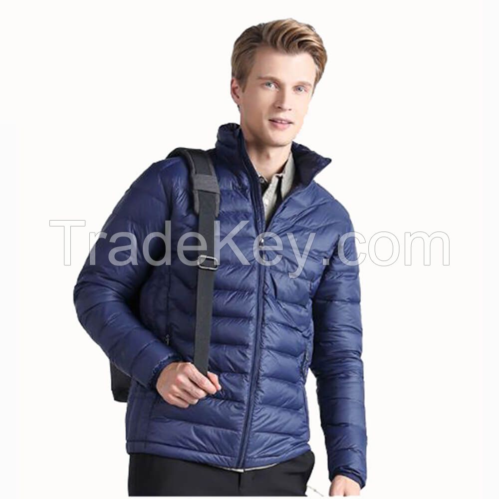 Customizable Light Warm Winter Outdoor Windbreaker Men Polyester Filling Jacket