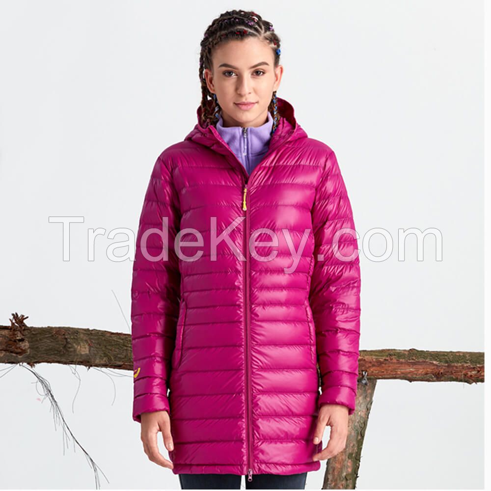 Newest Womens Outdoor Long Padded Coat Hooded Jacket For Winter Wear