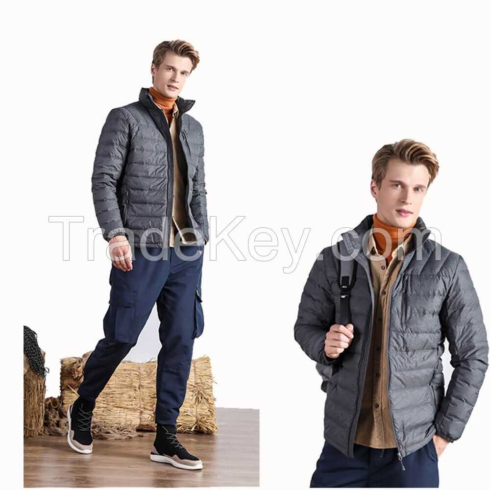 Factory Direct Mens Quilted Jacket Colore Customized