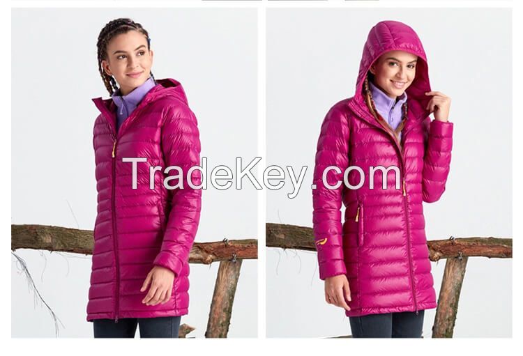 Newest Womens Outdoor Long Padded Coat Hooded Jacket For Winter Wear 