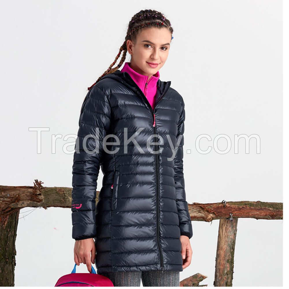 Newest Womens Outdoor Long Padded Coat Hooded Jacket For Winter Wear