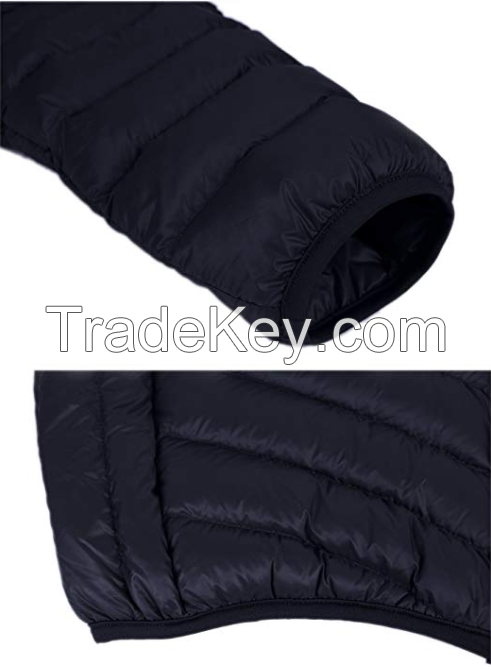 Men's Winter Hooded Packable Down Jacket 