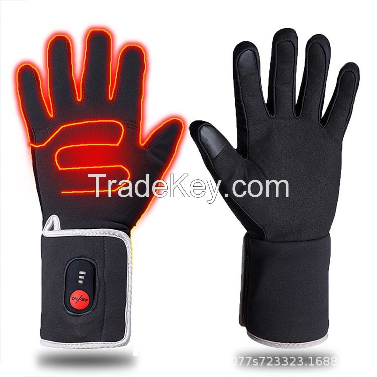 Wholesale Waterproof Rechargeable Battery Ski Heated Gloves For Winter