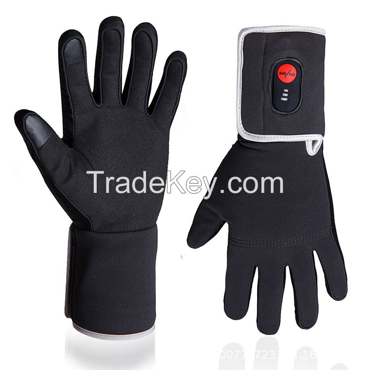 Wholesale Waterproof Rechargeable Battery Ski Heated Gloves for Winter