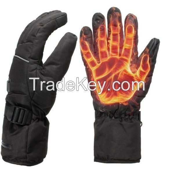 High Quality 3 Control Level Battery Power Electric Heated Winter Warm Waterproof Gloves