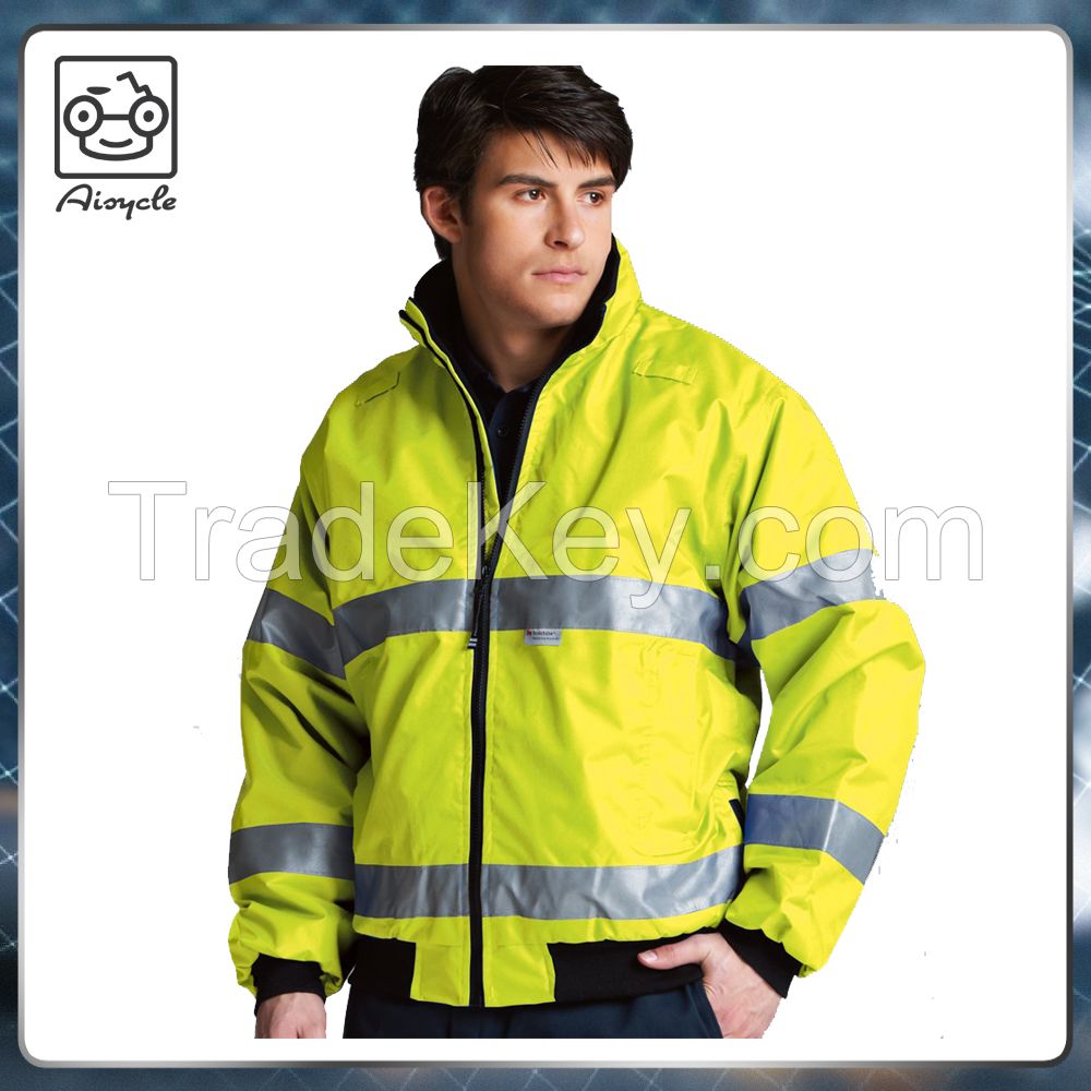 High Visibility Reflective Safety Jacket Waterproof Work Wear