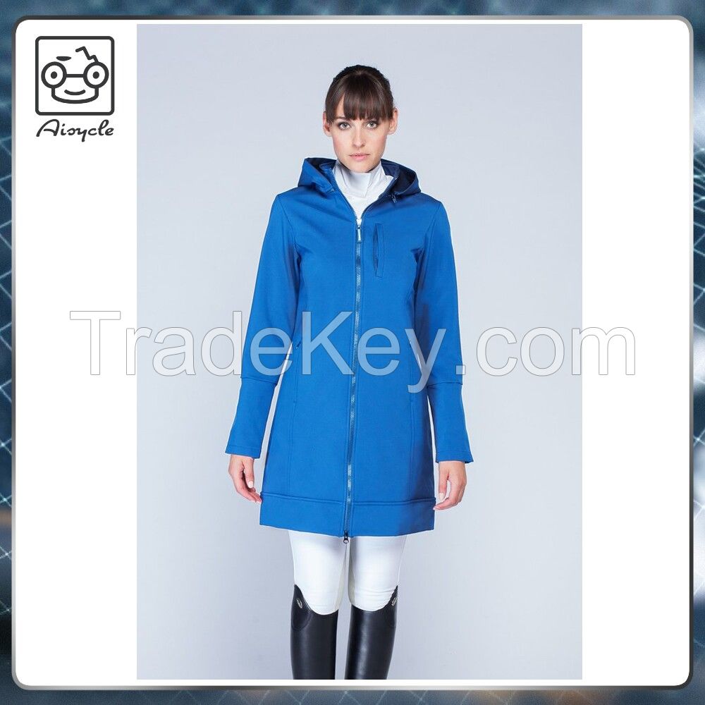 Outer Women Long Softshell Coats And Horse Racing Soft Shell Jacket