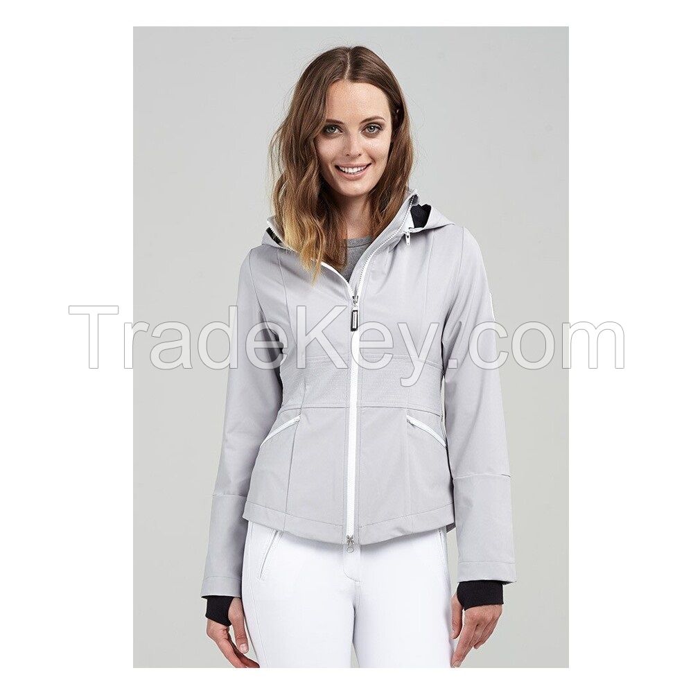 Custom Breathable Waterproof Windproof Horse Racing Softshell Jacket