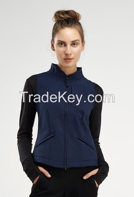 Lightweight Plain Rider's Softshell Vest For Women Equestrian Vest 