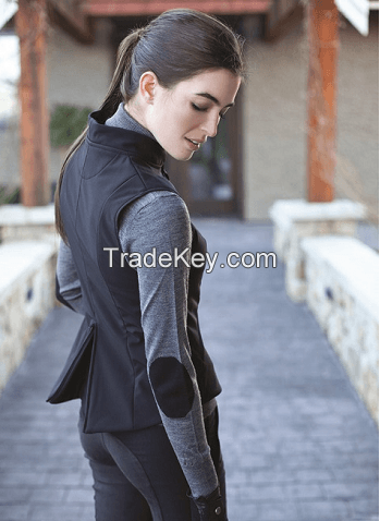 Lightweight Plain Rider's Softshell Vest For Women Equestrian Vest 