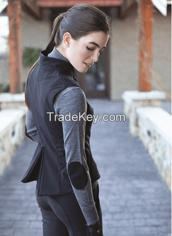 Lightweight Plain Rider's Softshell Vest For Women Equestrian Vest