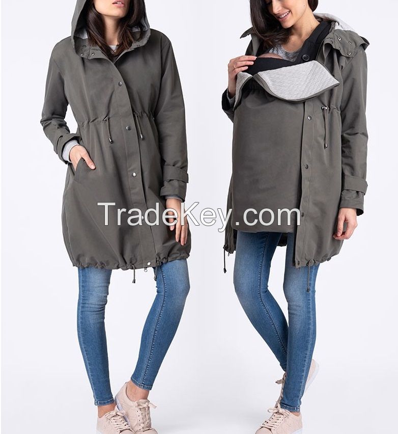 Womens 3 in 1 Mid-Weight Maternity Parka