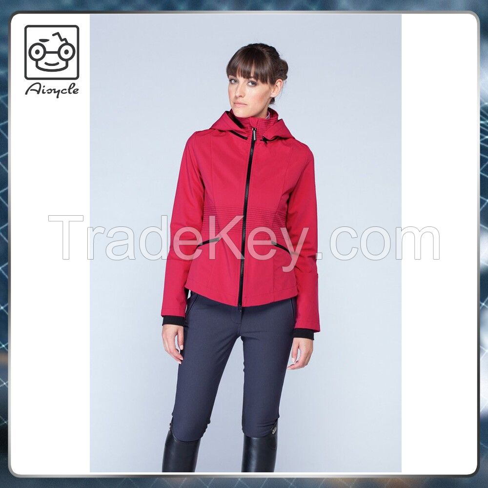 Red Horse Racing Jackets Women 2017 Winter Soft Shell Coat