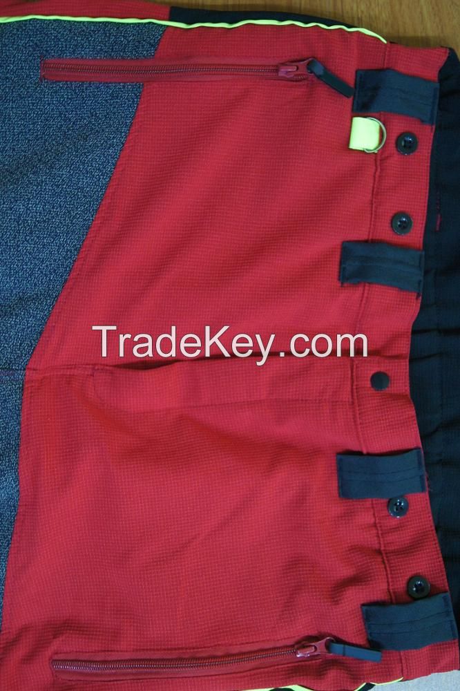 Double Rip Stop Work Pants Chainsaw Cut Proof Bib Pant Logo Customized