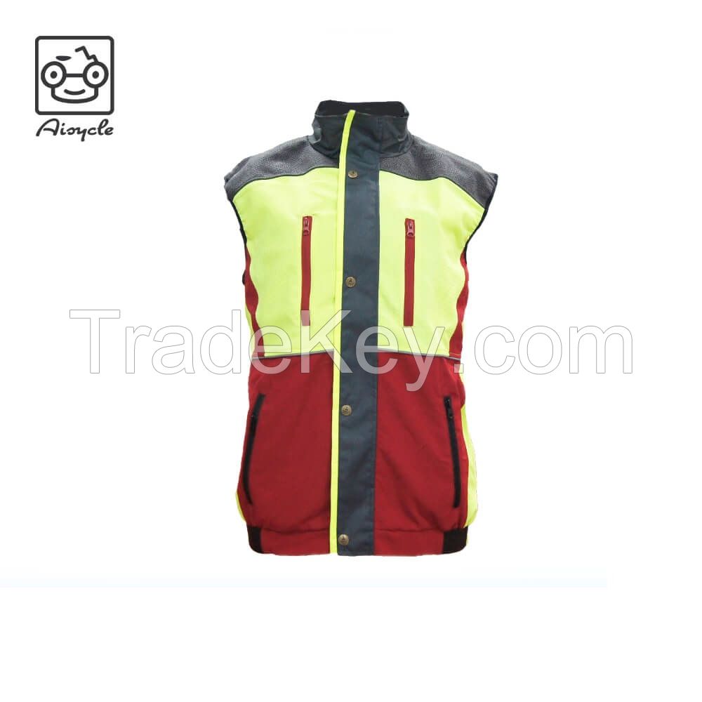 Custom 100% Polyester Wholesale China Traffic Reflective Safety Vest Wholesale Hi Vis Safety Vest Chainsaw Vest