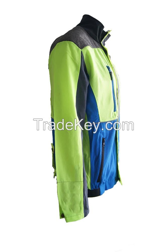 Customized Logo High Visibility Reflective Jacket Safety Jacket Worker Jacket For Chainsaw Pants