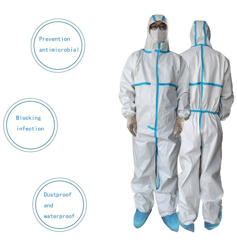 EN14126  Tyvek suit Disposable Coverall Isolation Protective gowns Isolation 