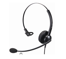 Telephone Headset with QD &amp; RJ-11 for Calling Center