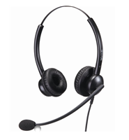 Telephone Headset with QD & RJ-11 for Calling Center