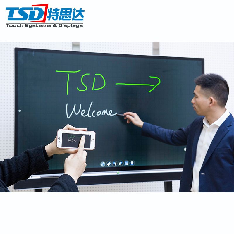 BOSSHUB 86 inch Interactive mobile whiteboard touch screen smart whiteboard for e-learning