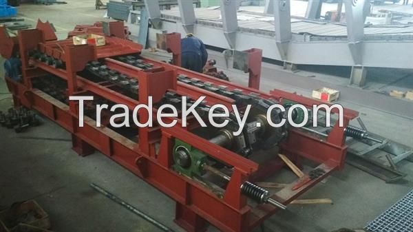 Plate feed chain, slat conveyor chain, large conveyor chain