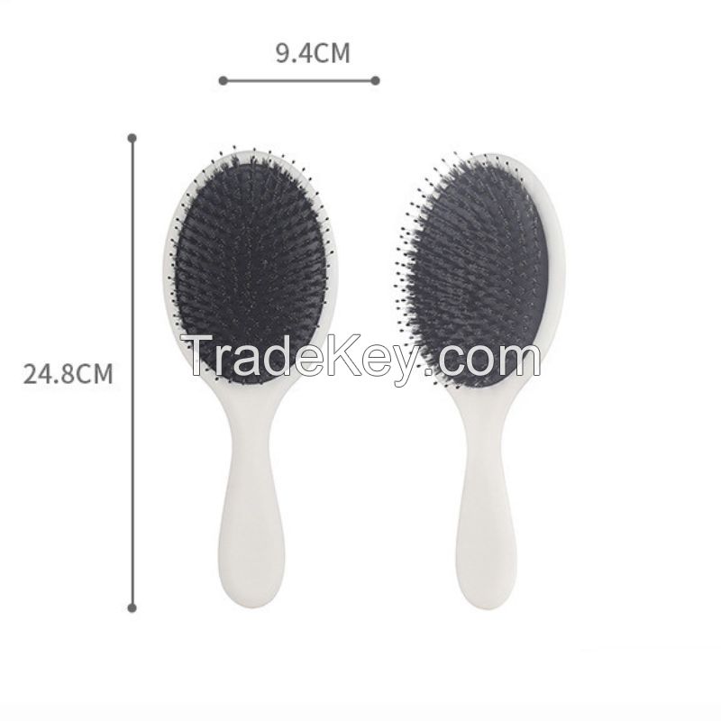 Hotsale Curly Hair Round Boar Bristle Detangling Hair Brush Comb