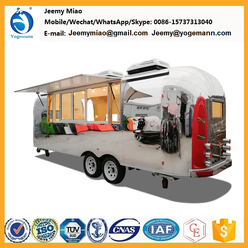 Mobile Restaurant Fiberglass Food Truck Vending Trucks