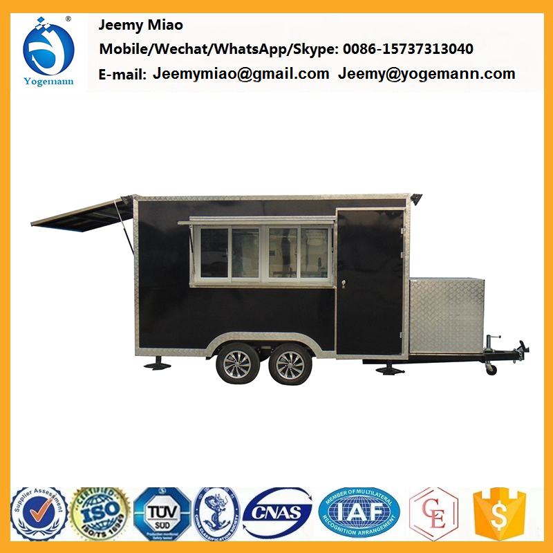 CE approved mobile food truck catering cart for sale