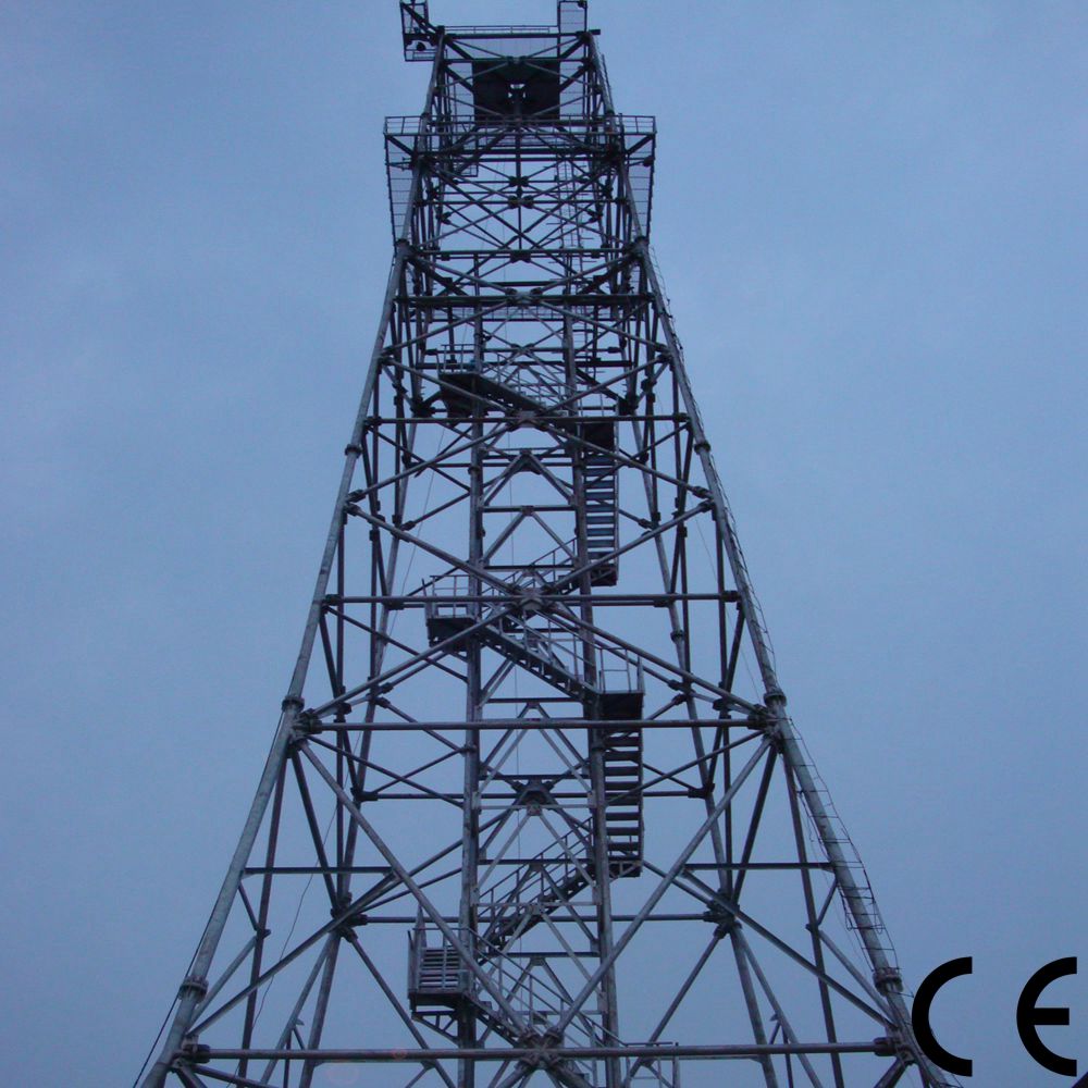 Bestower 60m 4-Legged HDG Steel Telecom Tower