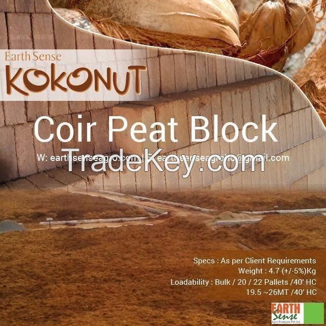 Unsieved Coir Coco Peat 5Kg Block Growing Medium