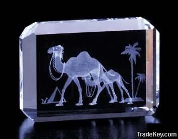 Crystal laser 3D image