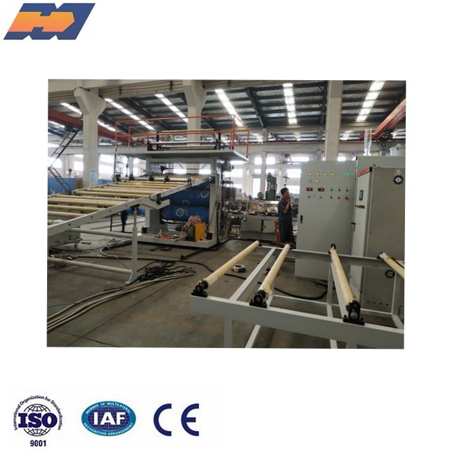 Plastic PVC PP PE ABS sheet 3 rollars calandar extrusion making machine production line