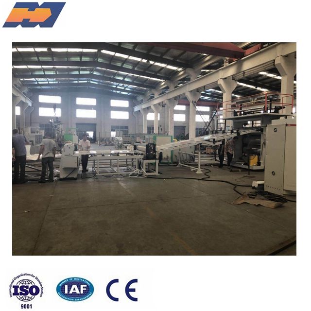 Plastic PVC PP PE ABS sheet 3 rollars calandar extrusion making machine production line