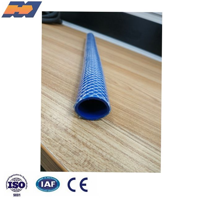 Plastic PVC soft pipe Fiber reinforced bride hose Garden watering pipe extrusion making machine production line