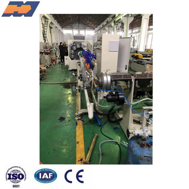 Plastic PVC soft pipe Fiber reinforced bride hose Garden watering pipe extrusion making machine production line