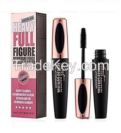 4D Silk Fiber Eyelash Mascara Extension Makeup Black Waterproof Eye Lashes