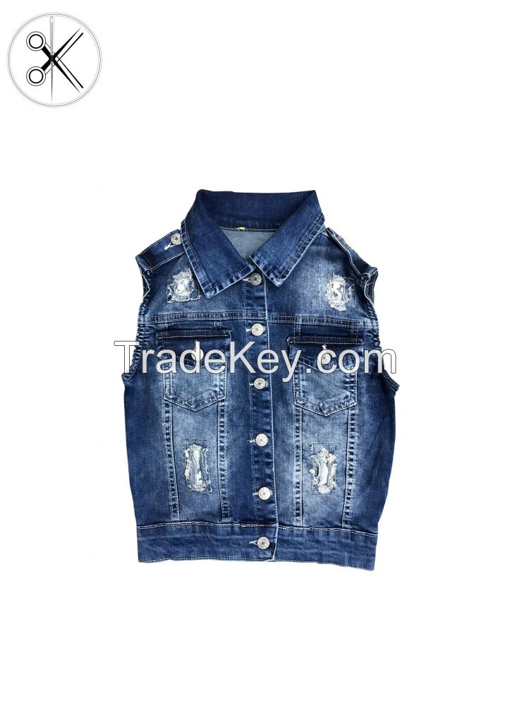 New Fashion Women's Denim Vest