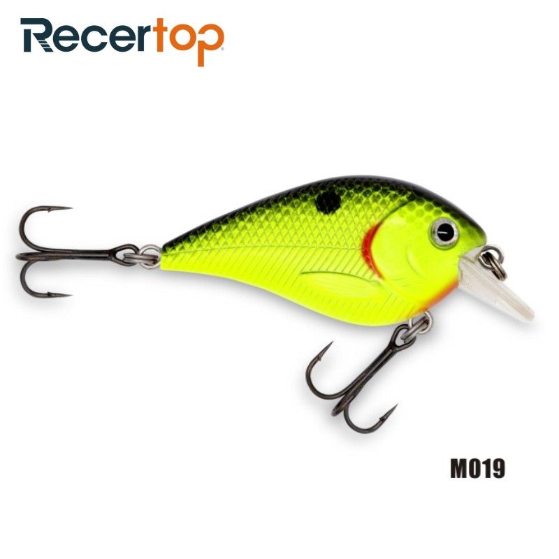 Recertop Small Loud Rattle Bright Color Floating Square Bill Fishing Lure