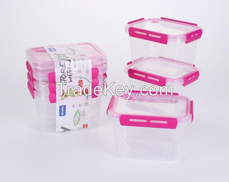 2019 New Design Colorful Plastic Pp Microwavable Lunch Box