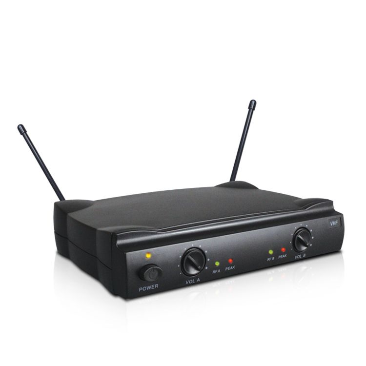 VHF dual handheld wireless microphone for home theater system