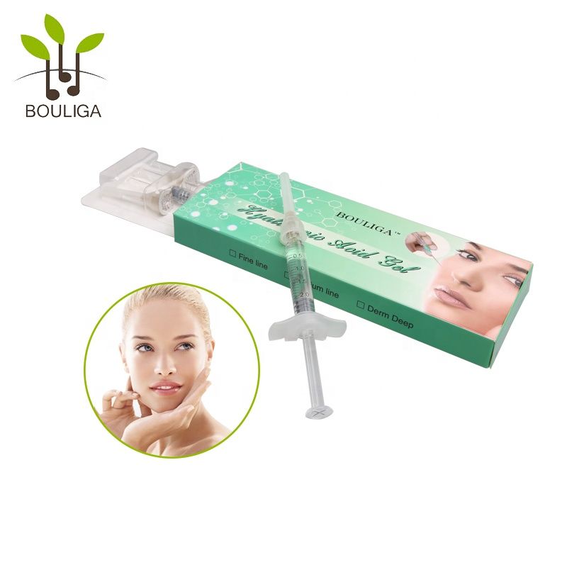 2ml  beauty personal care cross linked derm hyaluronic acid filler injection for treat facial wrinkles and etched furrows