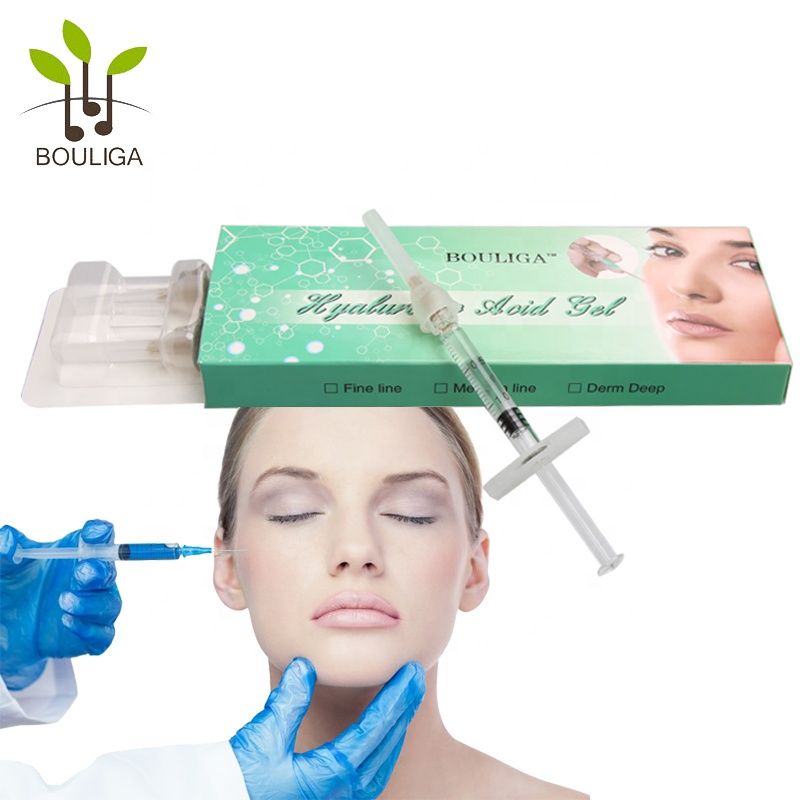 2ml  beauty personal care cross linked derm hyaluronic acid filler injection for treat facial wrinkles and etched furrows