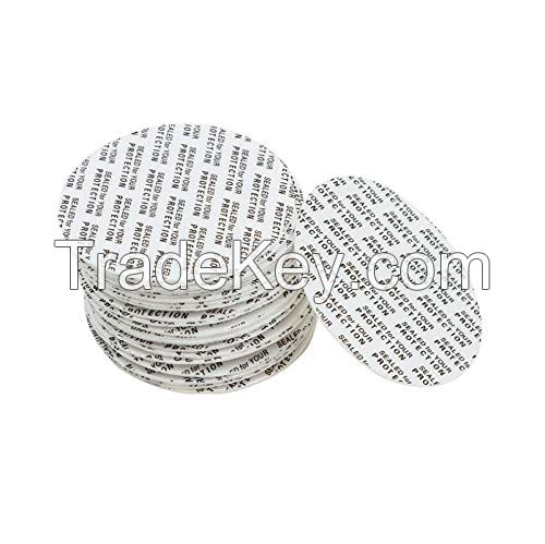White PP Round Jars with Pressure Sensitive Sealing Foam Cap Liners