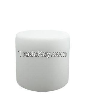 Frosted White Polypropylene Plastic Jars