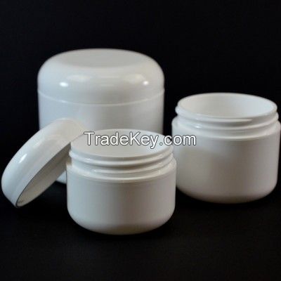 White PP Round Jars with Pressure Sensitive Sealing Foam Cap Liners