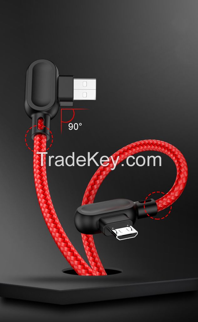 Nylon Braided USB Cable with PVC end & LED